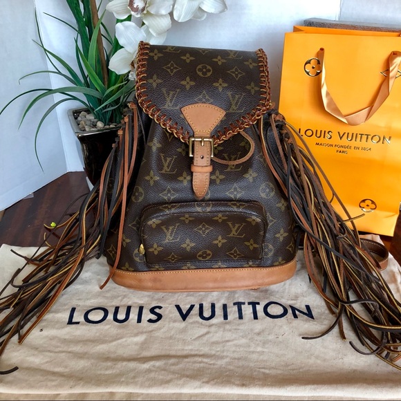 louis vuitton fringe backpack